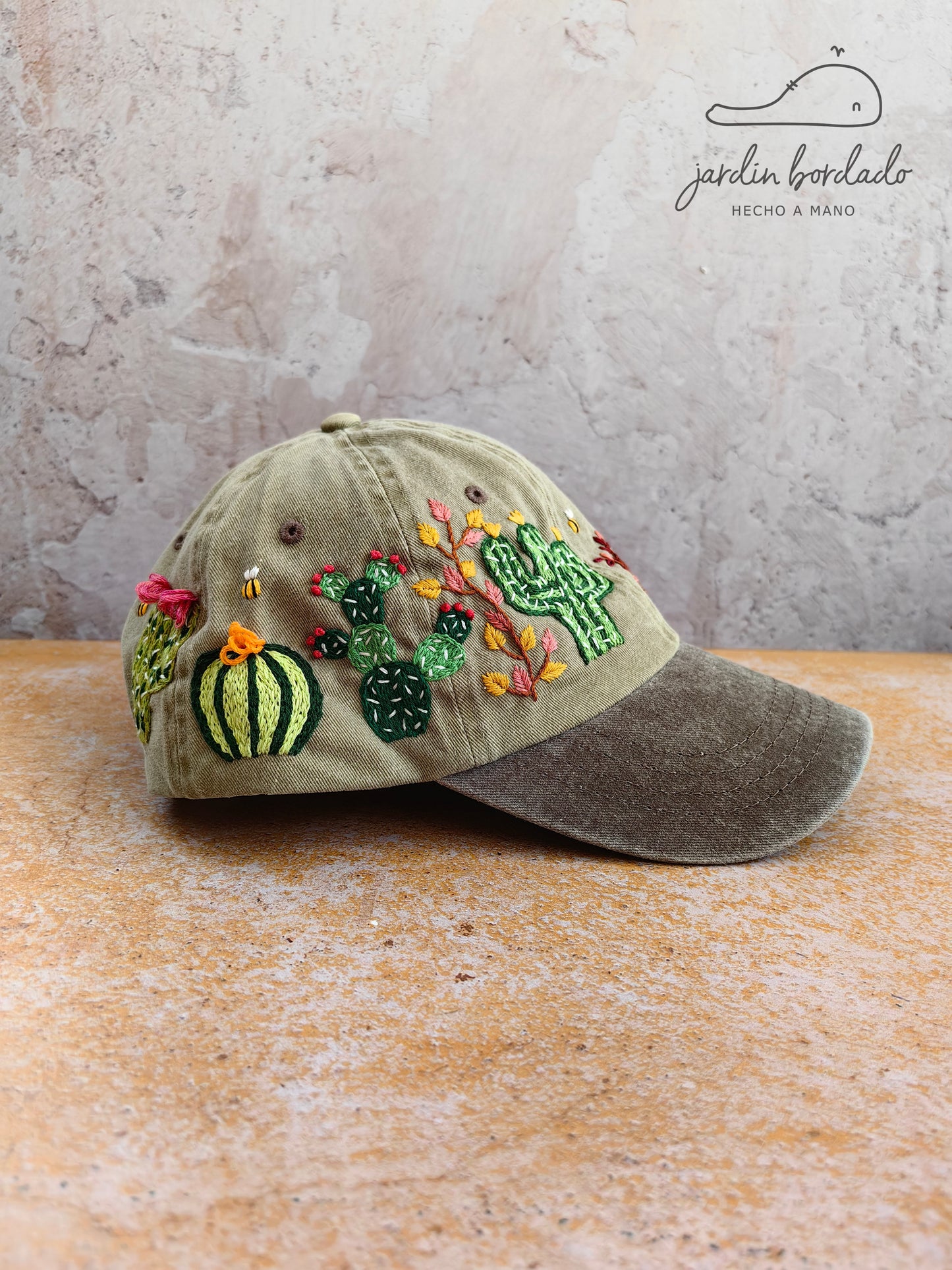 Gorra cactus abejitas