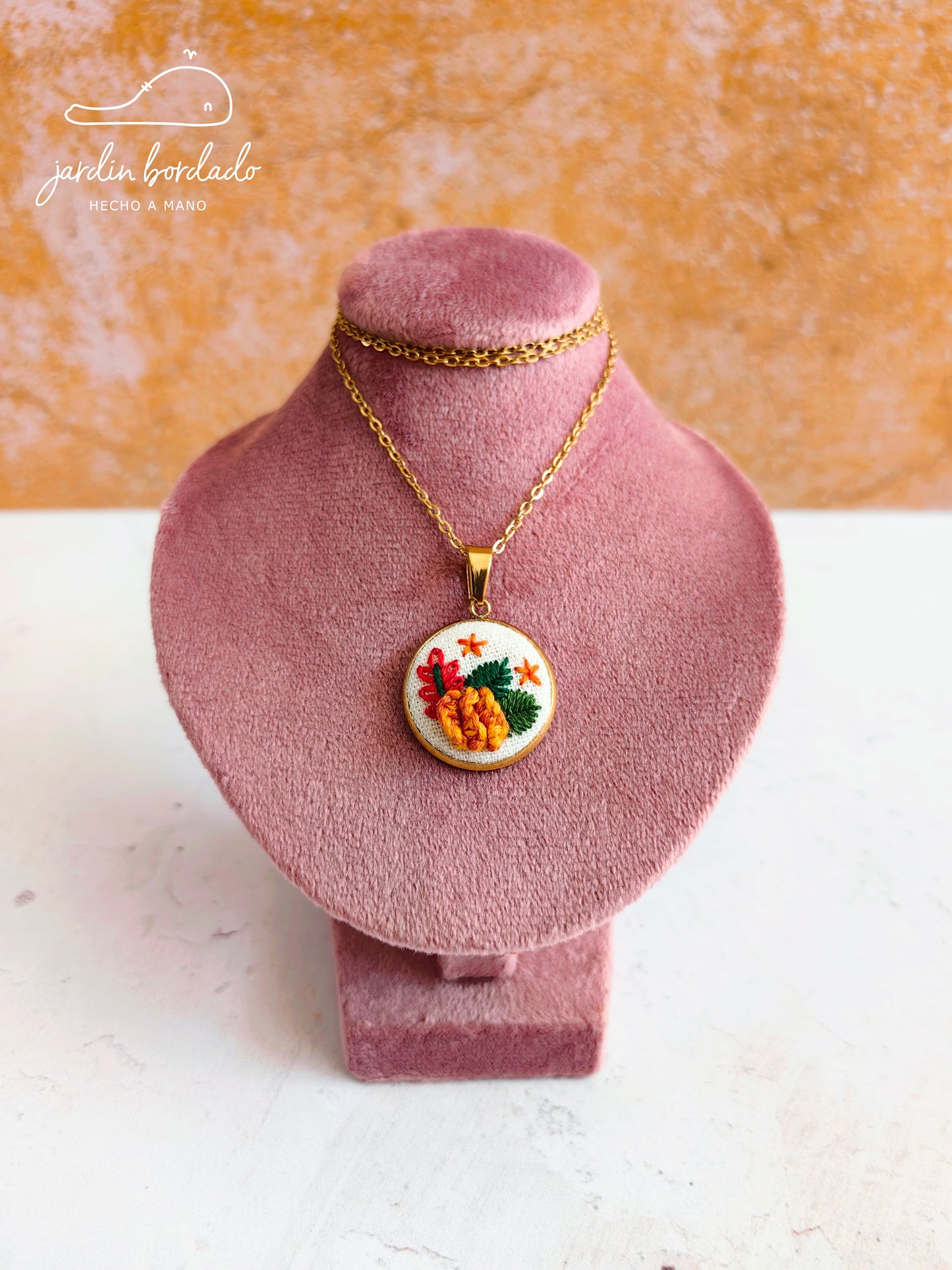 Mini collar cempasuchil