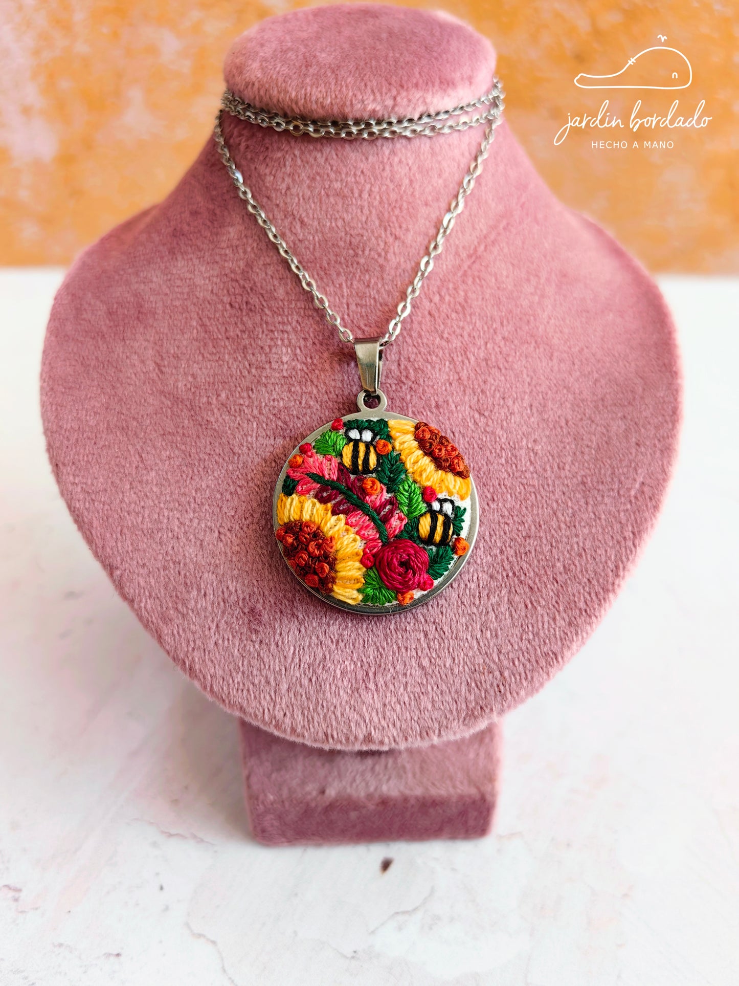 Collar campo girasoles
