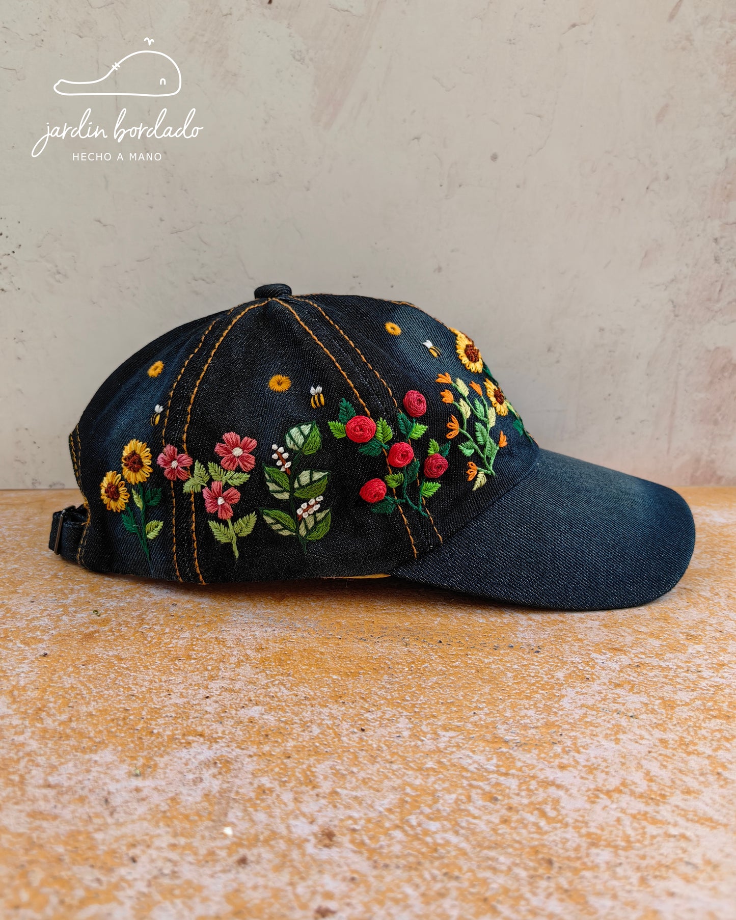 Gorra jardín mezclilla