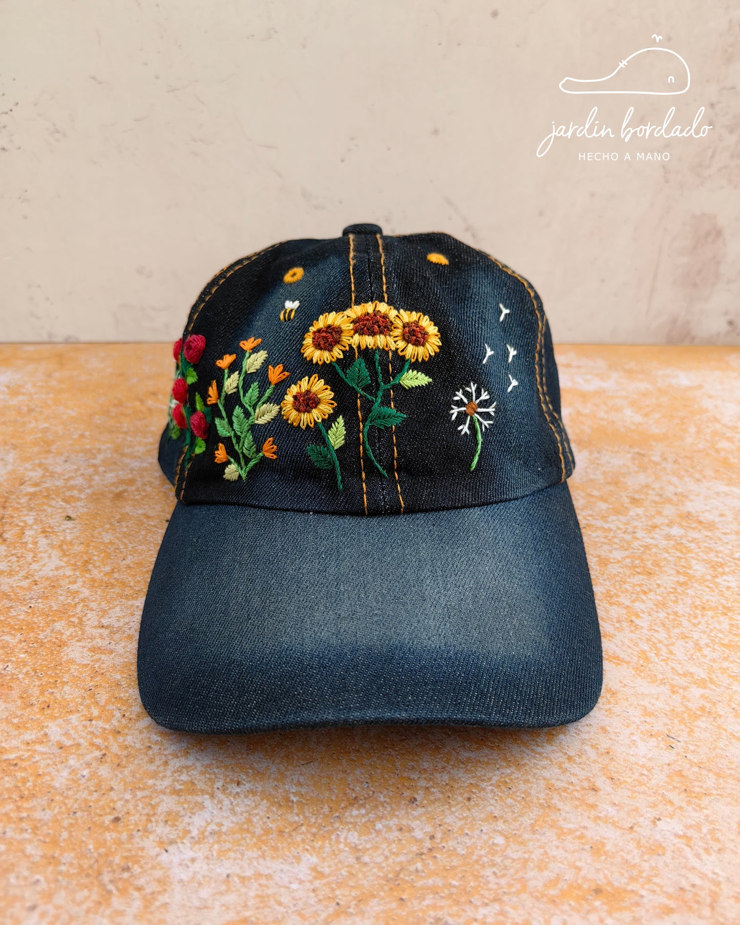 Gorra jardín mezclilla