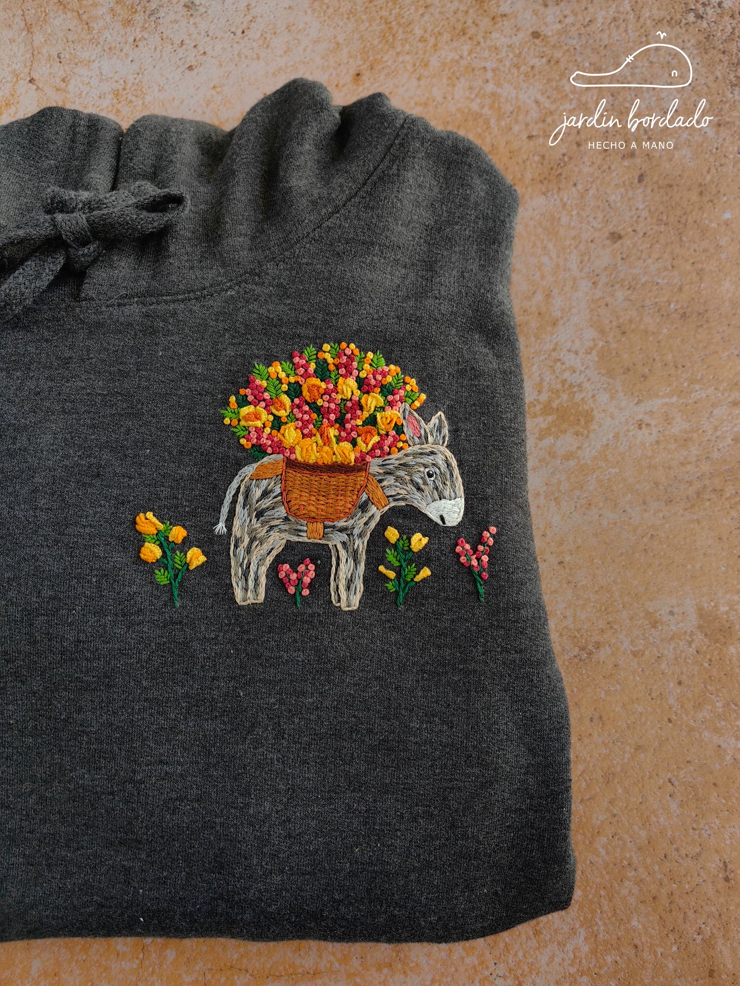 Sudadera Burrito Cempasúchil (Sobre pedido)