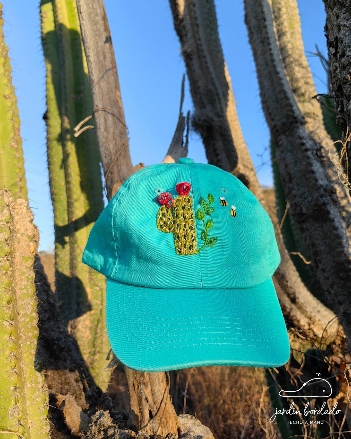 Gorra cactus aqua