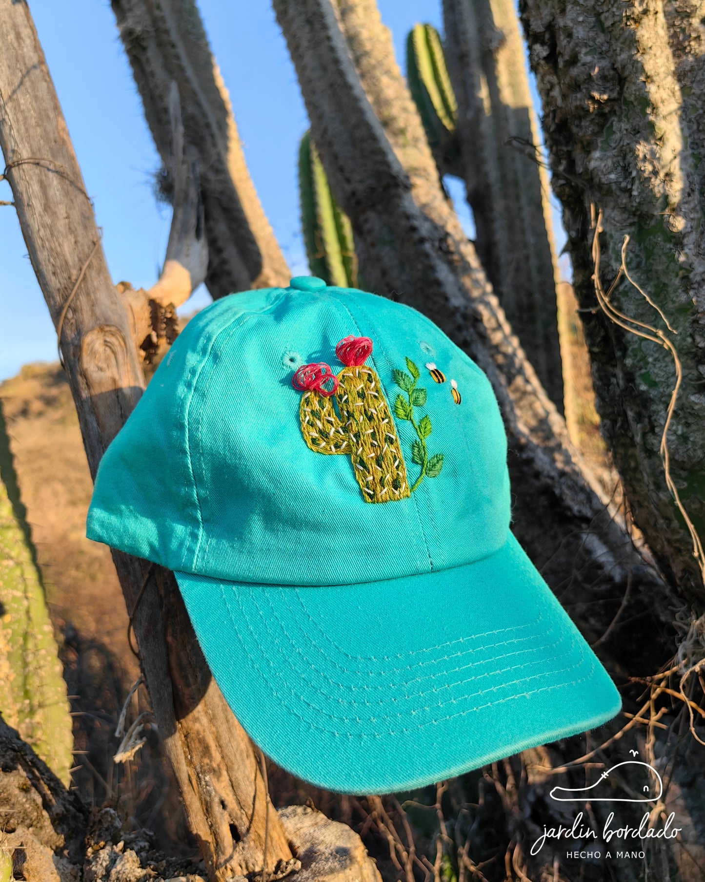 Gorra cactus aqua
