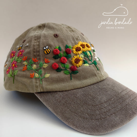 Gorra jardín caqui (Sobre pedido)