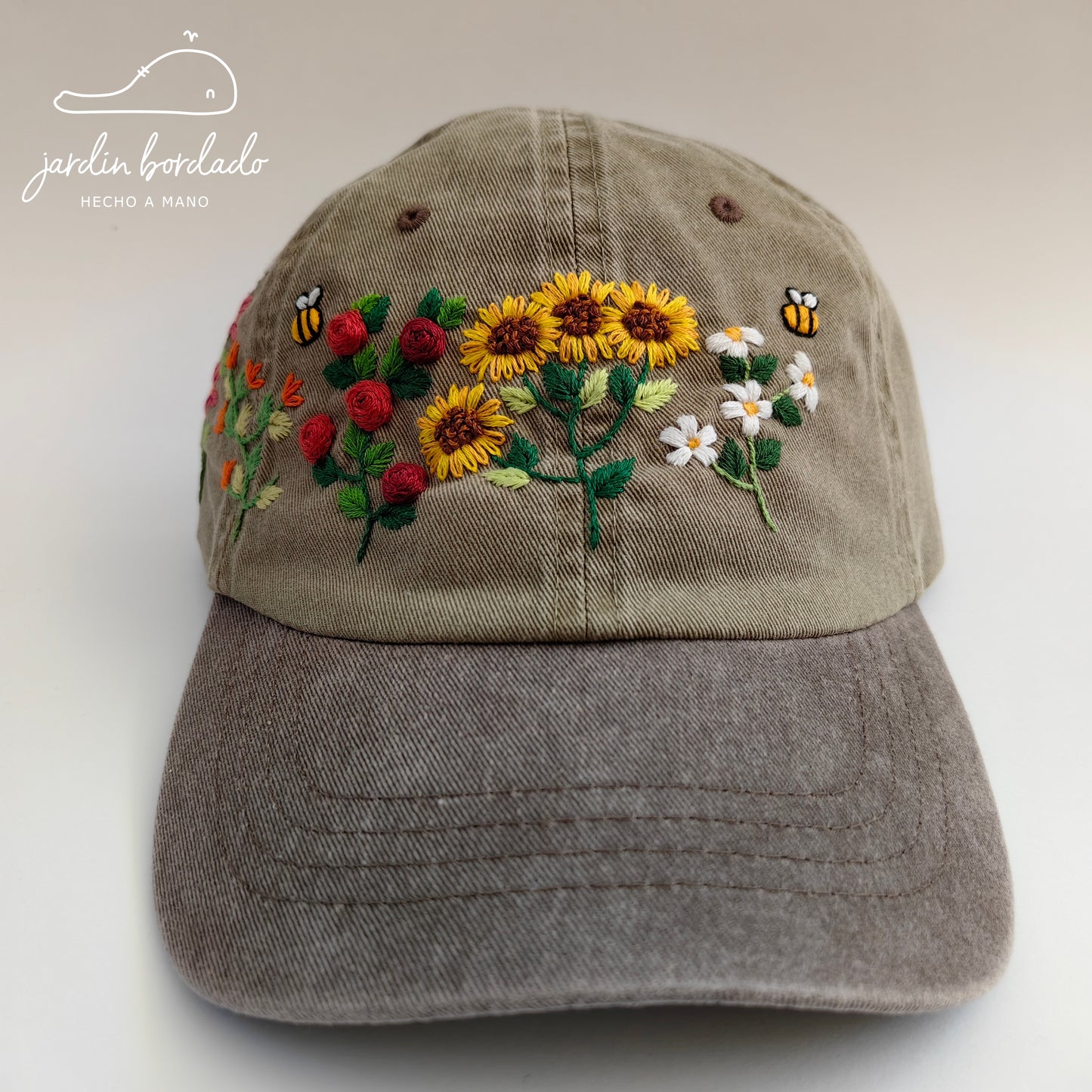 Gorra jardín caqui (Sobre pedido)