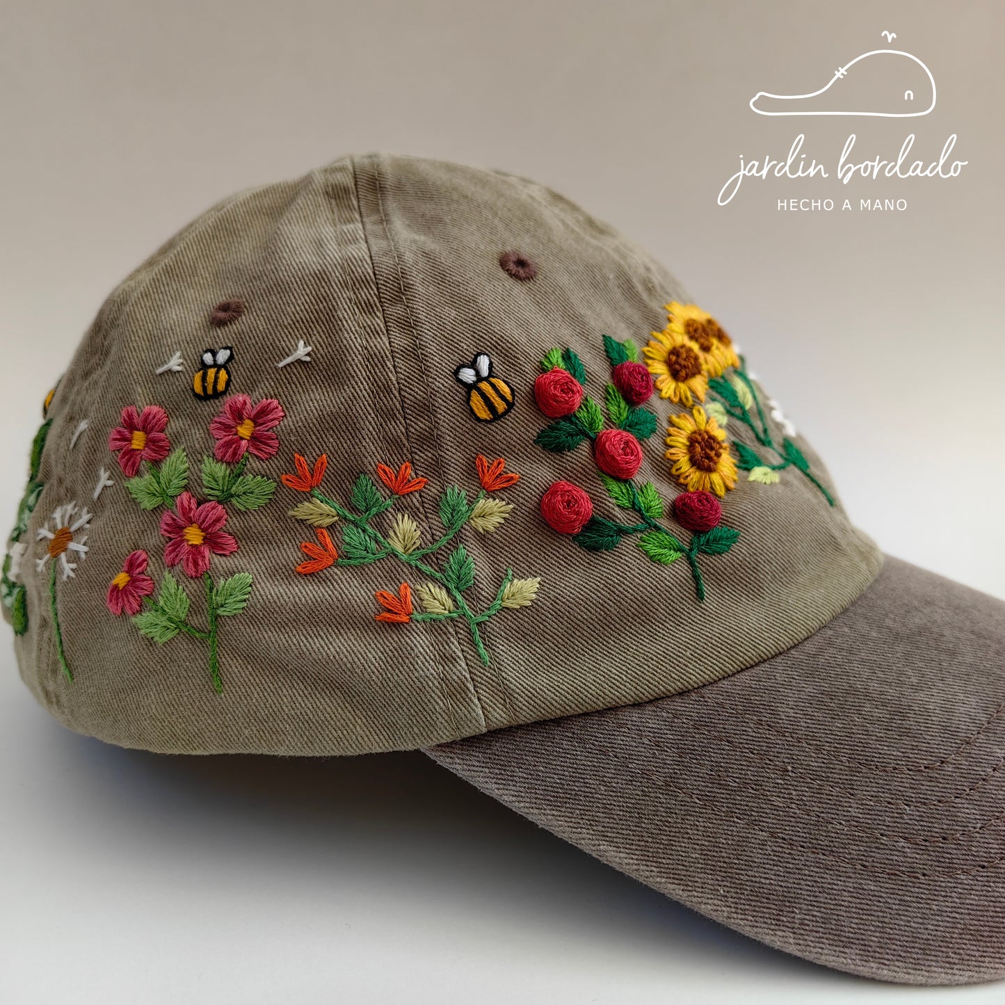 Gorra jardín caqui (Sobre pedido)