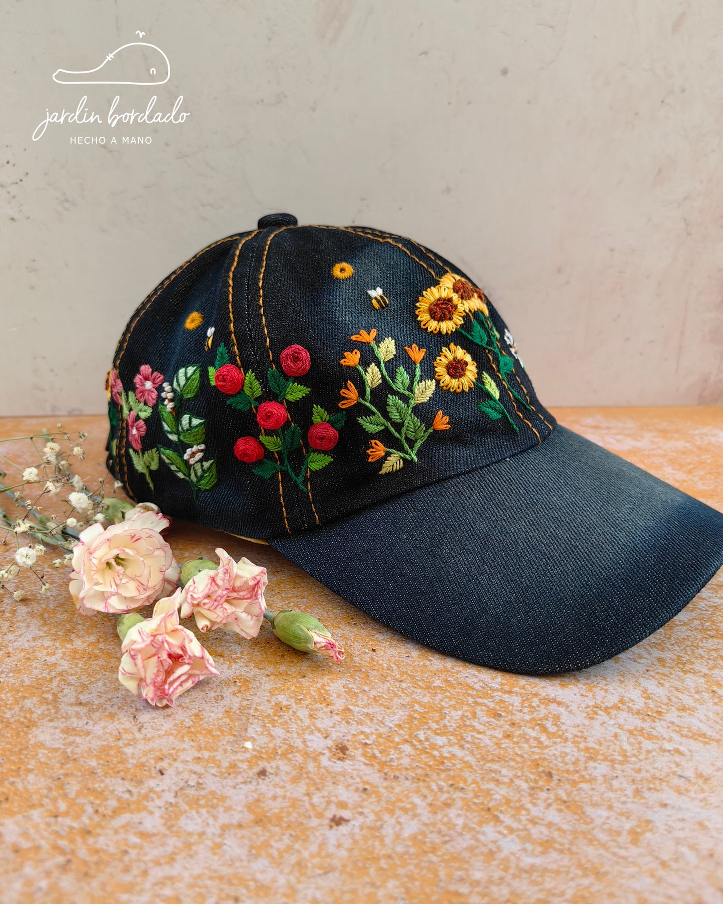 Gorra jardín mezclilla