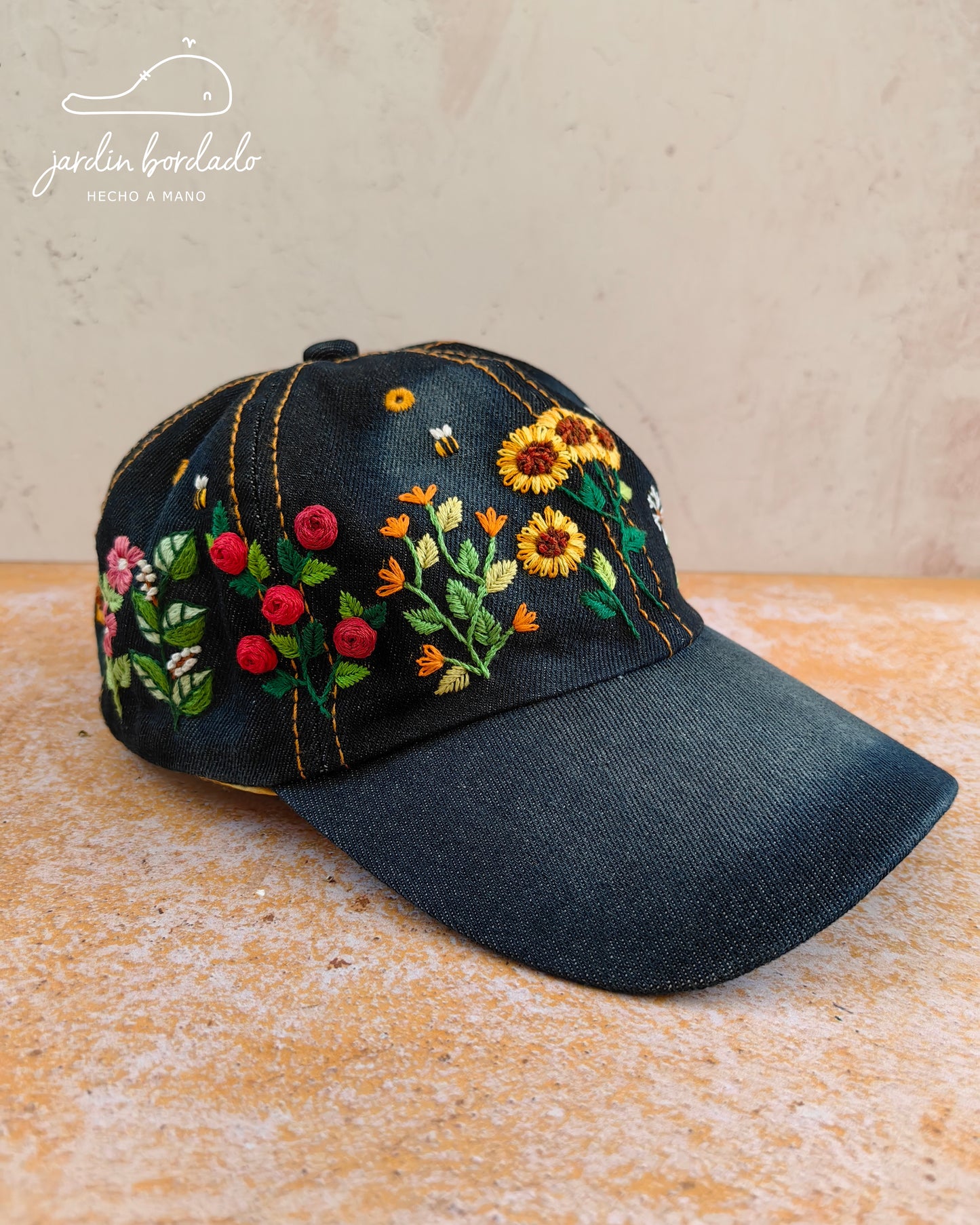 Gorra jardín mezclilla