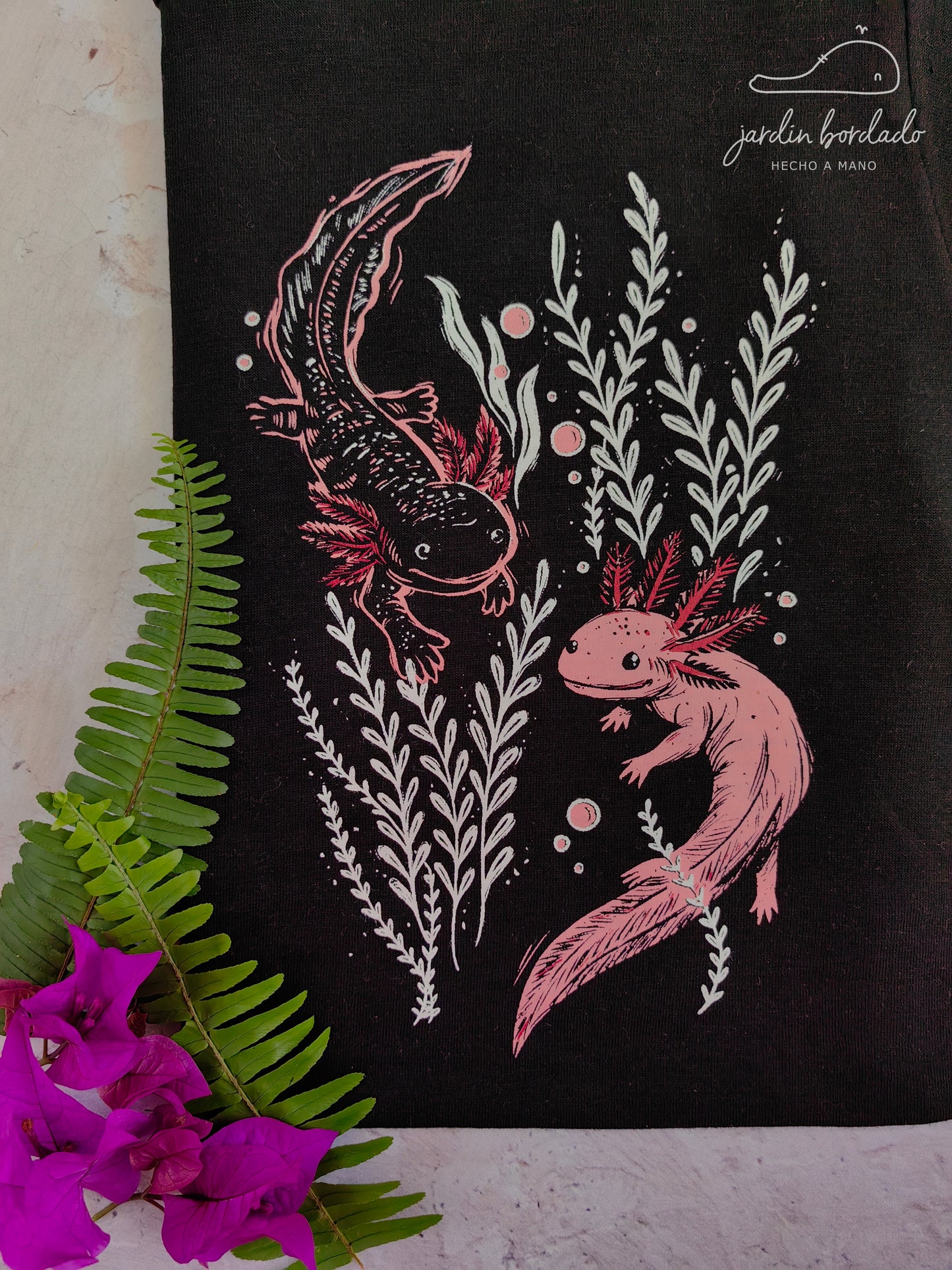 Playera ajolotes (sobre pedido)