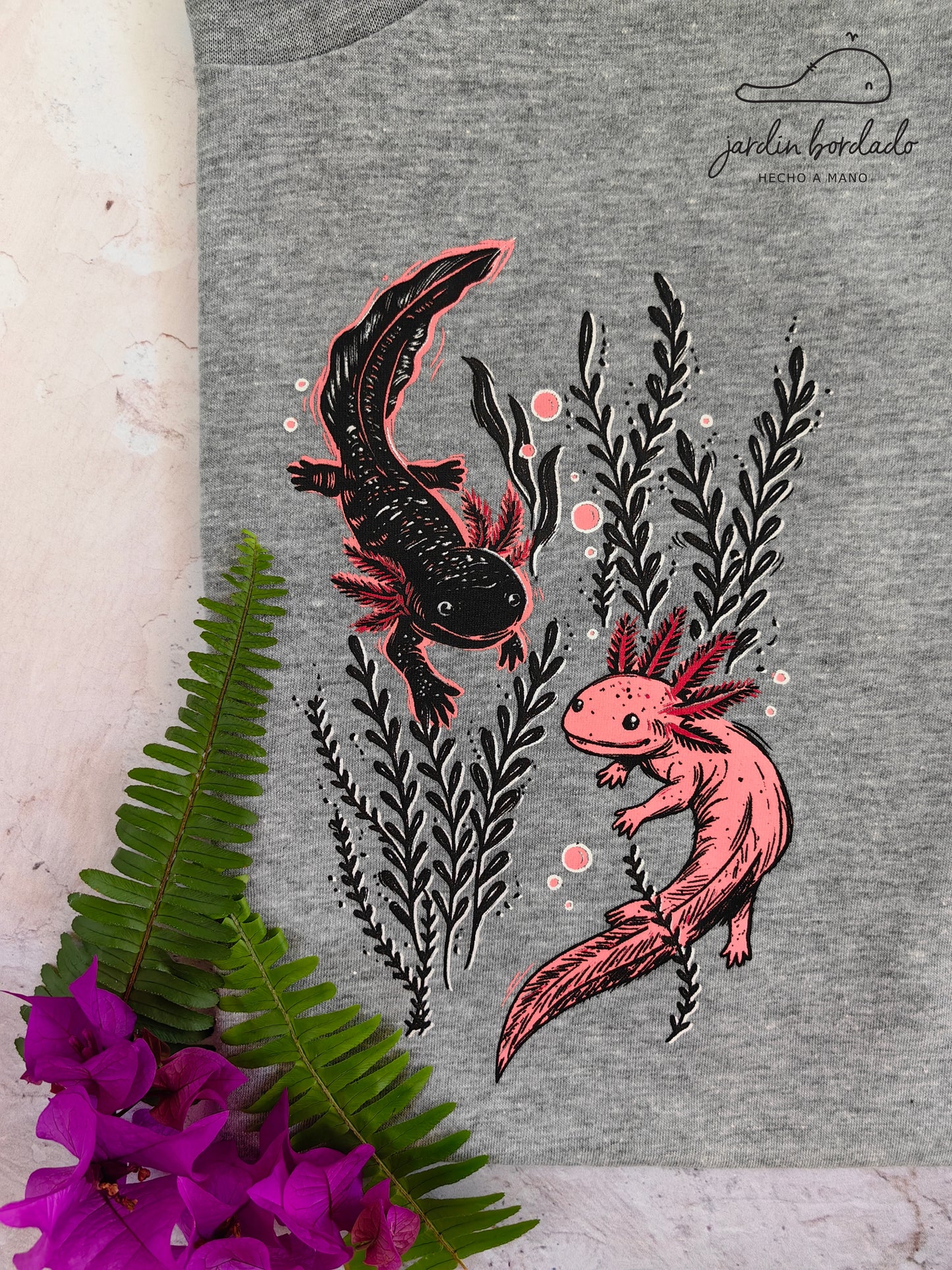 Playera ajolotes (sobre pedido)