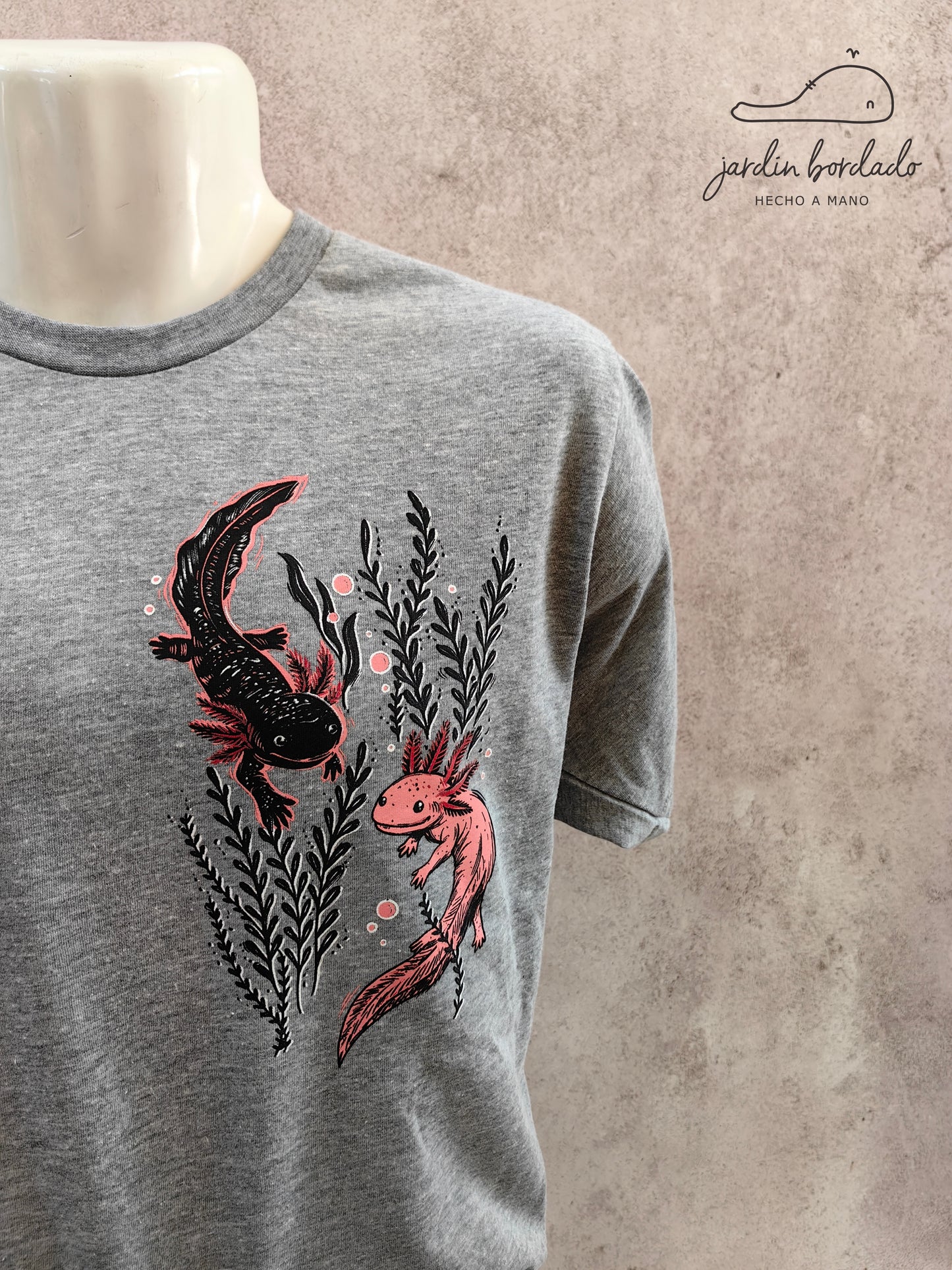 Playera ajolotes (sobre pedido)