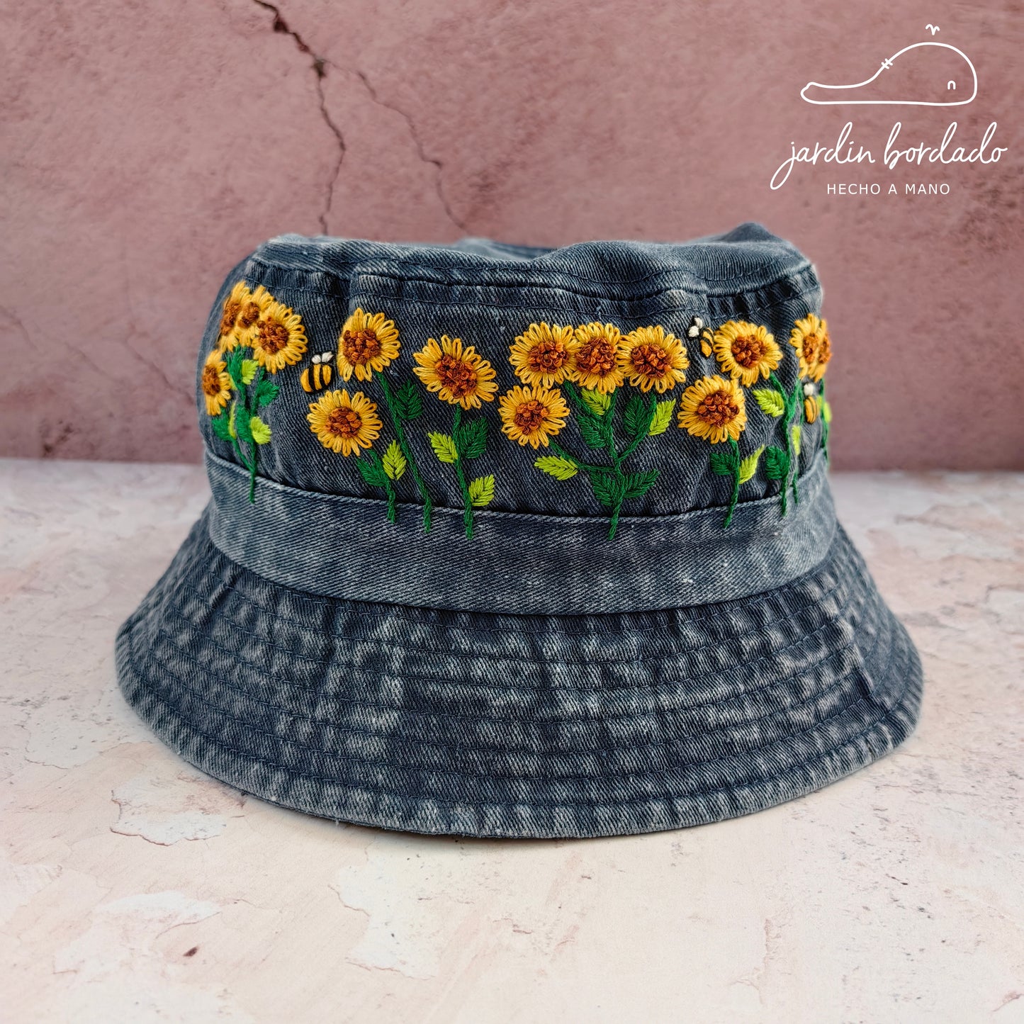 Bucket hat girasoles