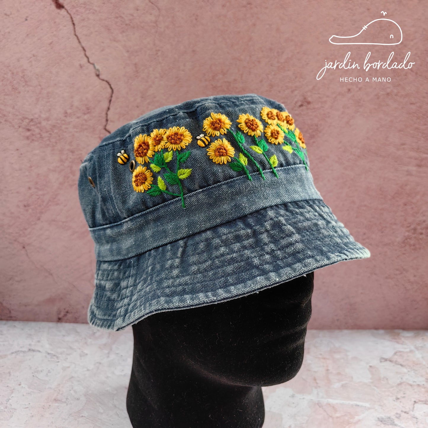 Bucket hat girasoles