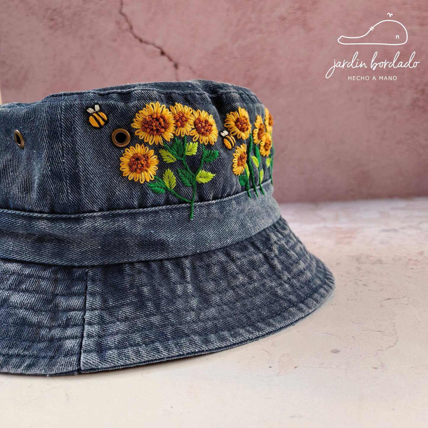 Bucket hat girasoles