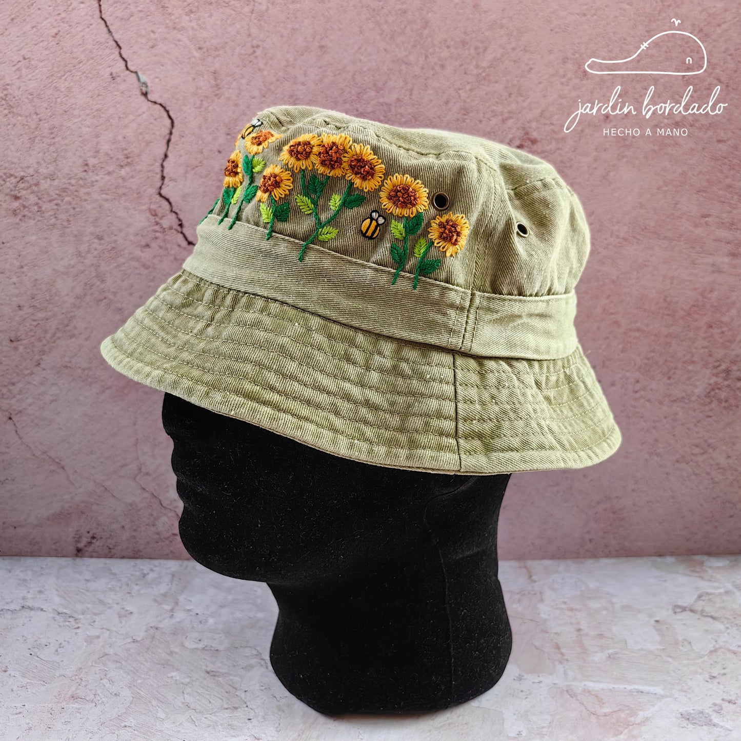 Bucket hat girasoles (sobre pedido)