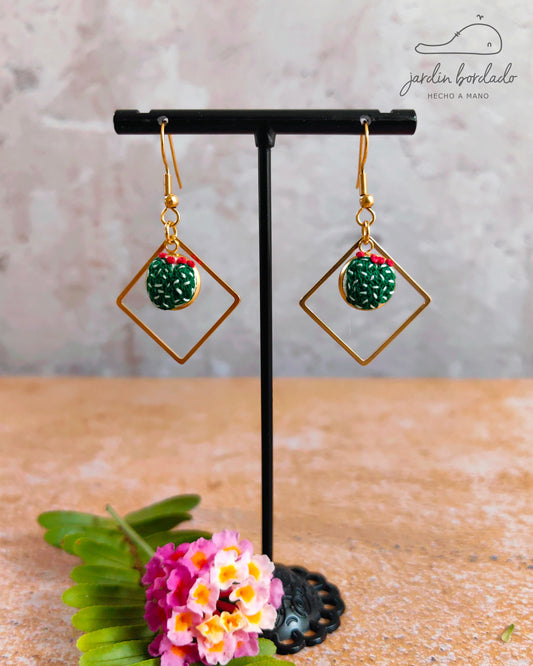 Aretes cactus bracito
