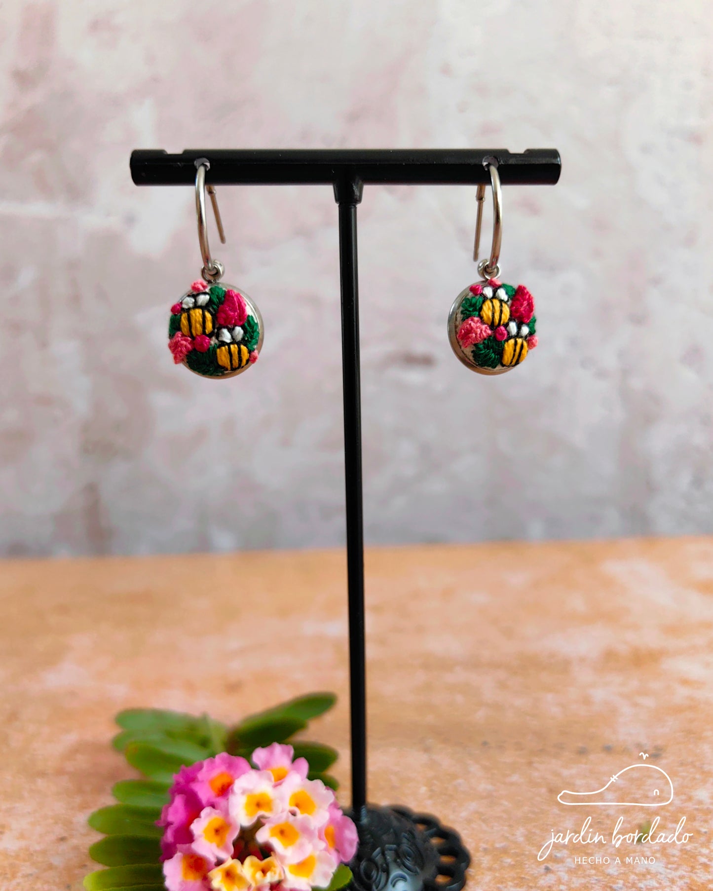 Aretes jardín abejitas