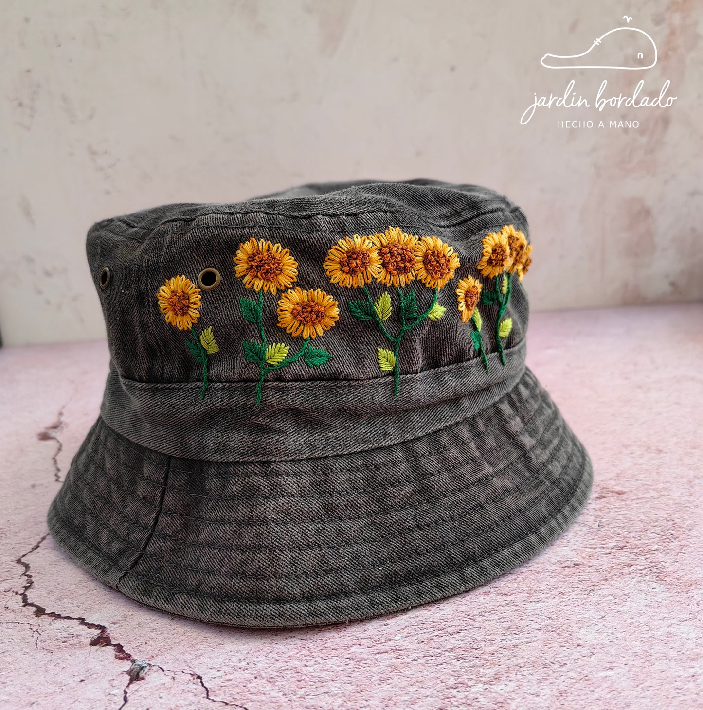 Bucket hat girasoles