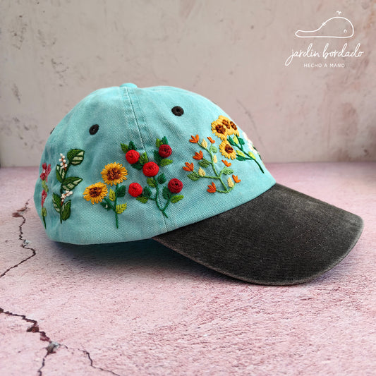 Gorra jardín flores