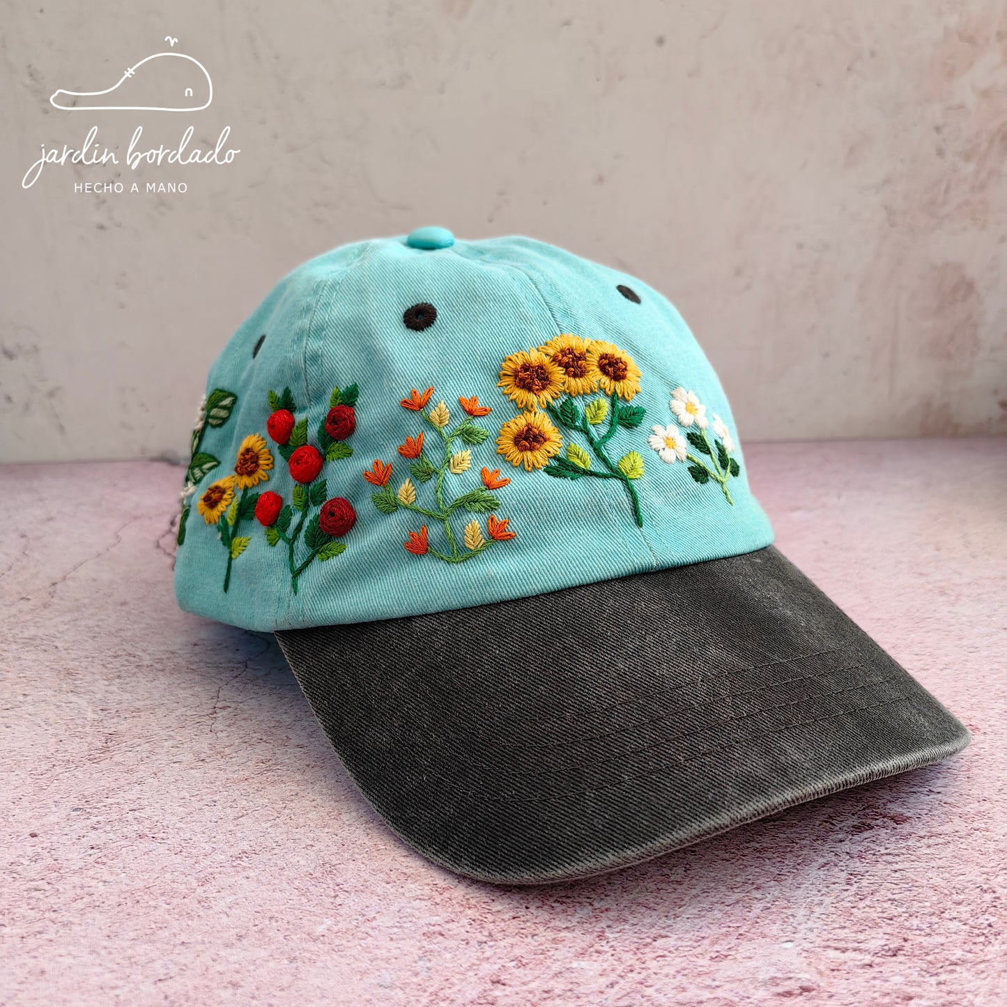 Gorra jardín flores