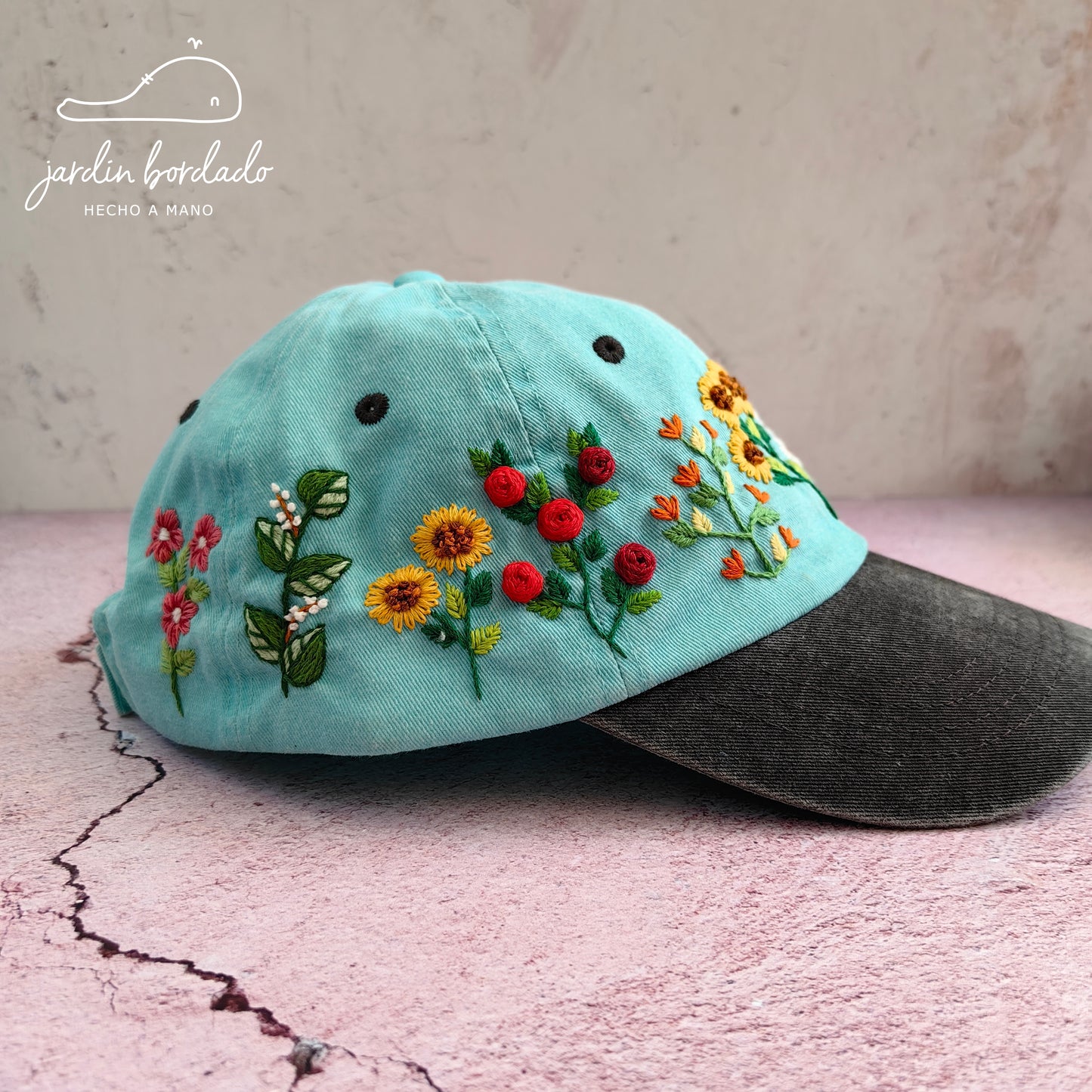 Gorra jardín flores