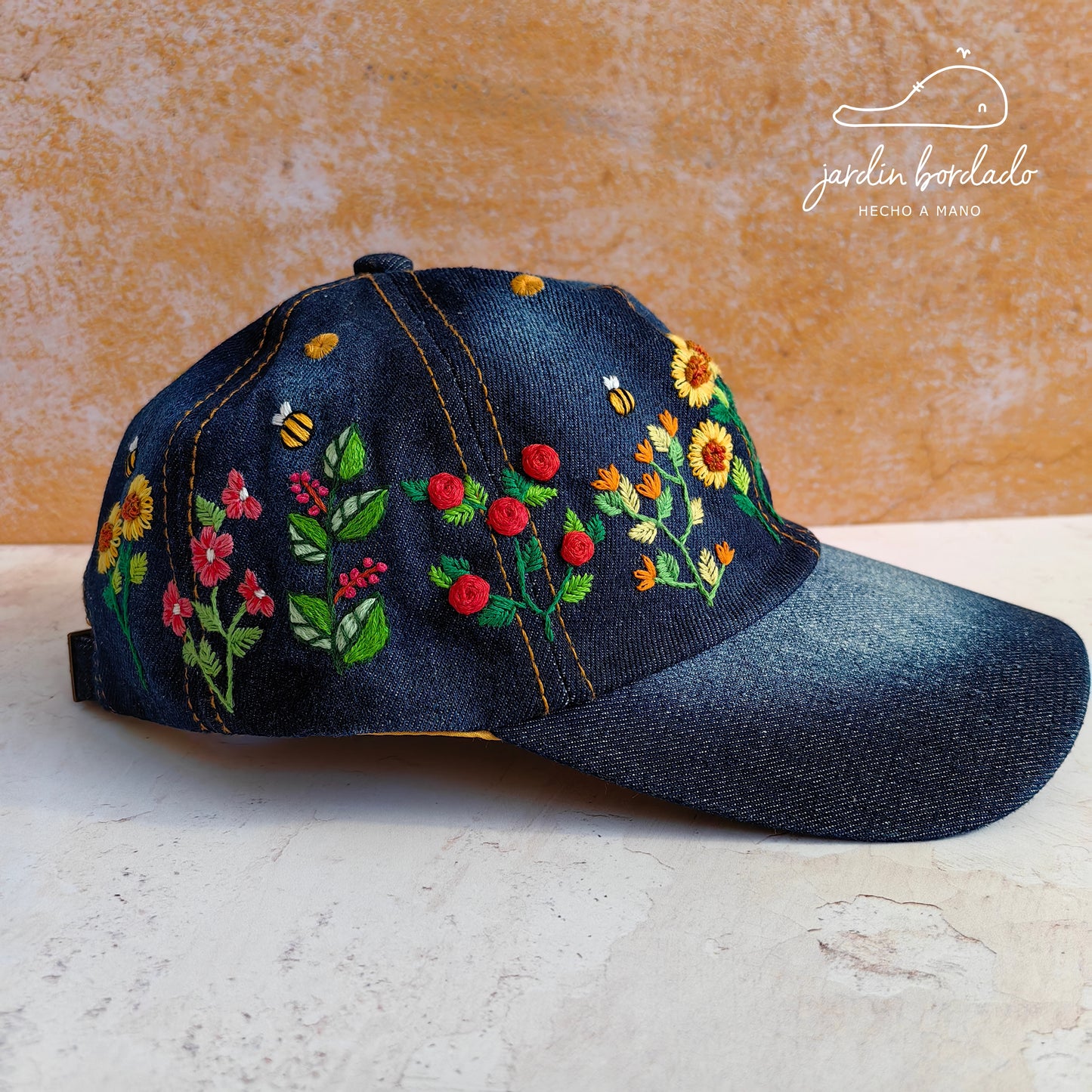 Gorra jardín mezclilla