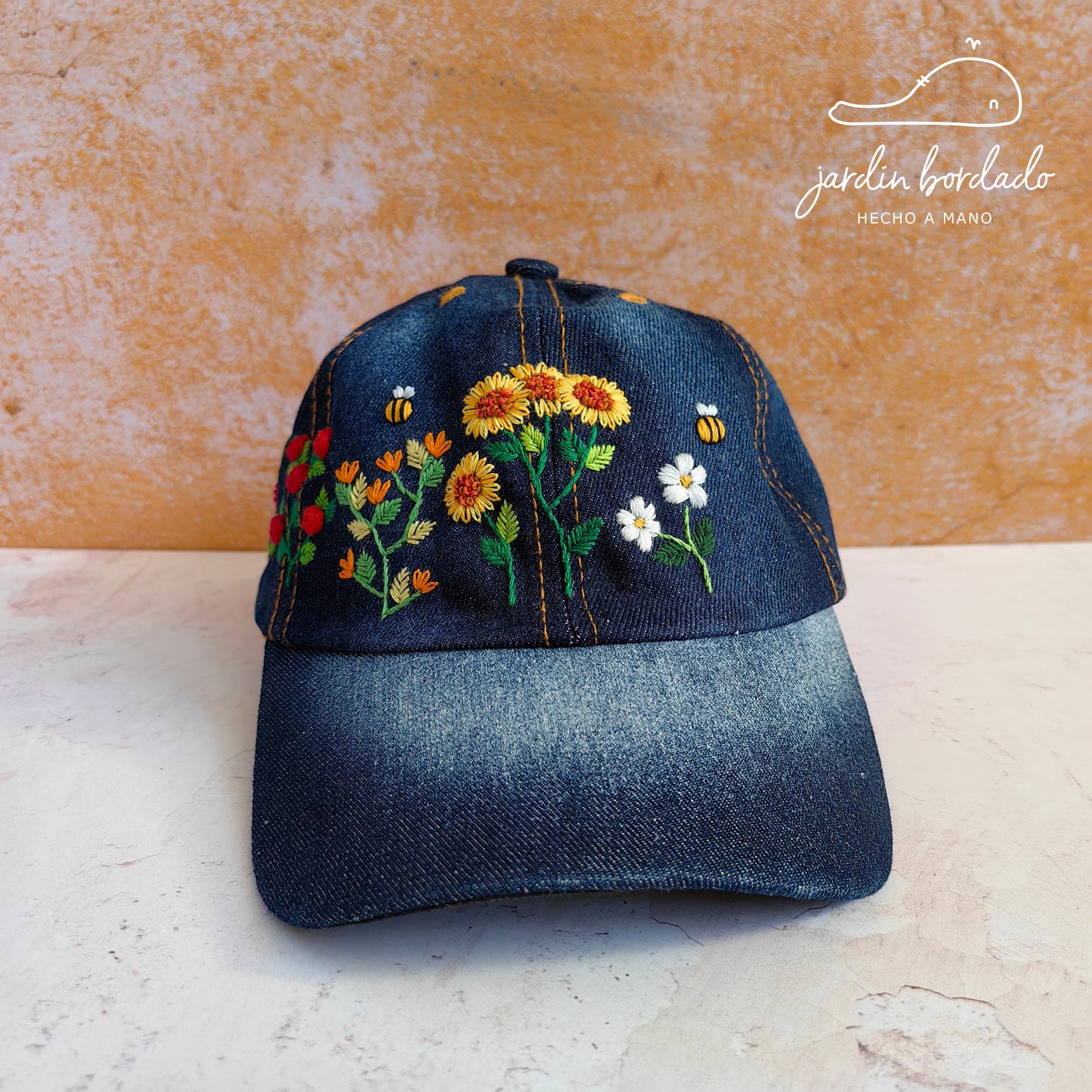 Gorra jardín mezclilla